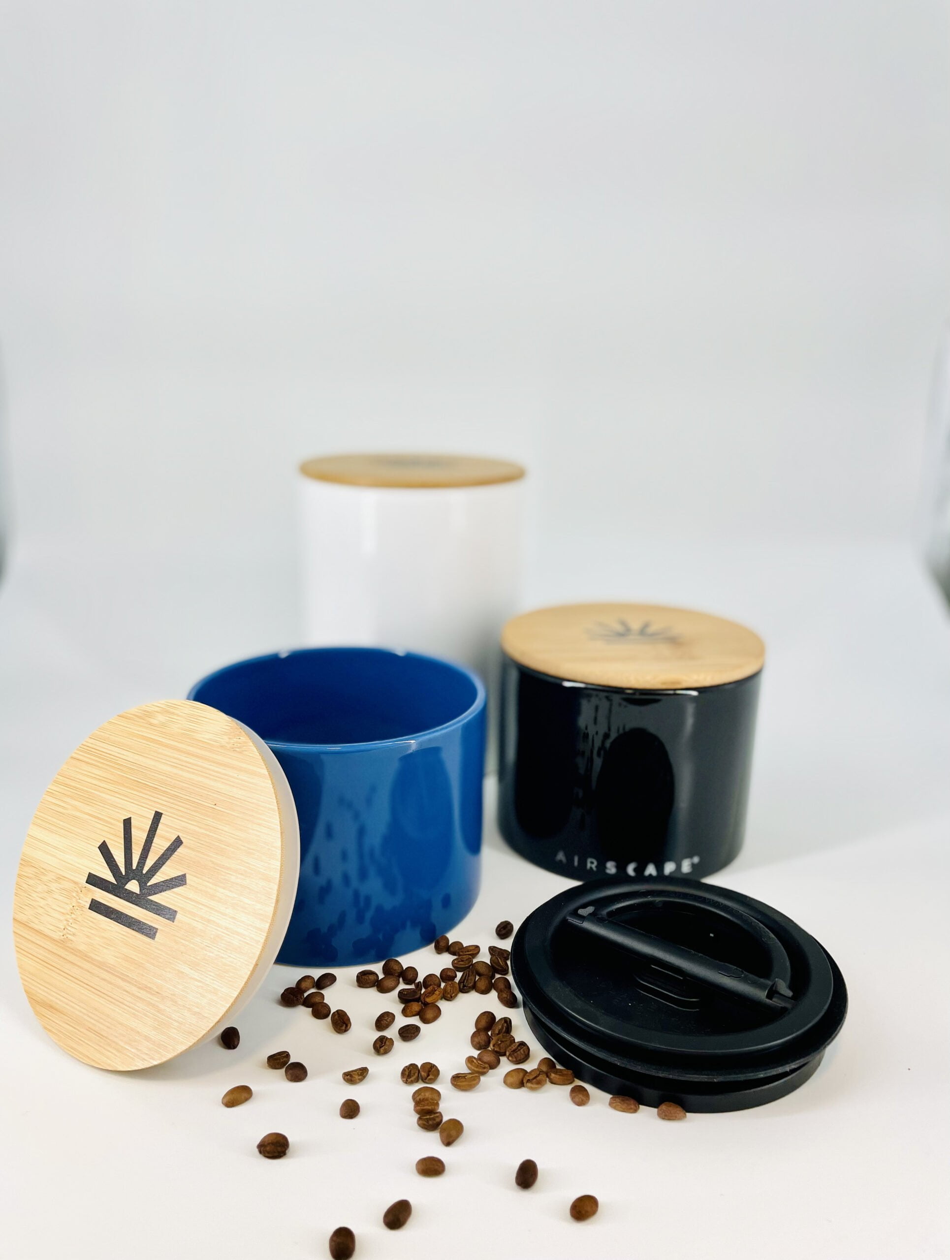 Canister boîte hermétique AIRSCAPE pour conserver votre café avec logo Café d'Oriant