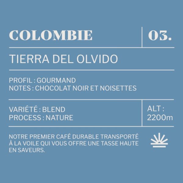 Café d'Oriant Colombie Tierra del Olivido