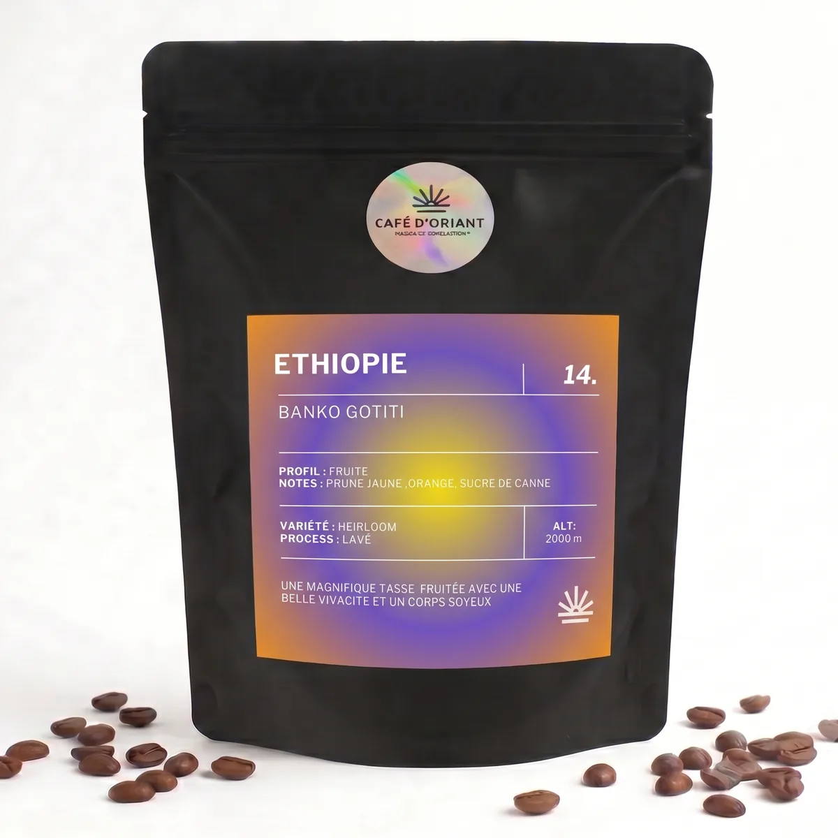 Café d’Éthiopie Yirgacheffe – Banko Gotiti, lavé – Image 2